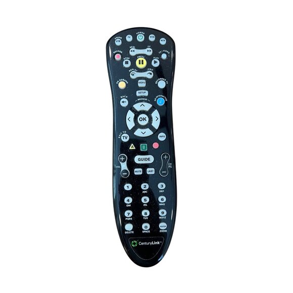 CenturyLink Black Universal TV Remote Control  Buttons Guide Volume & Channels - Picture 1 of 3